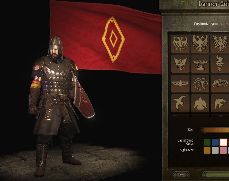 《骑马与砍杀2》上古卷轴西里尔帝国旗帜MOD