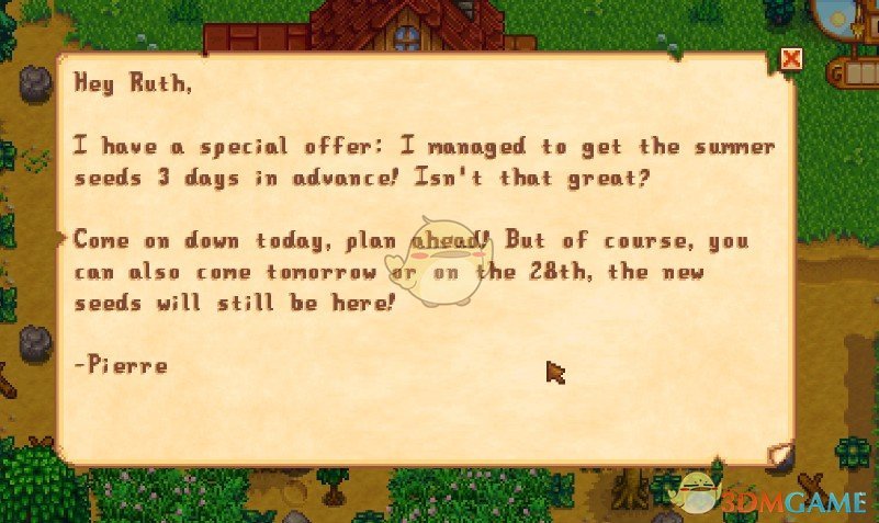 《星露谷物语》皮埃尔提前出售下季种子MOD