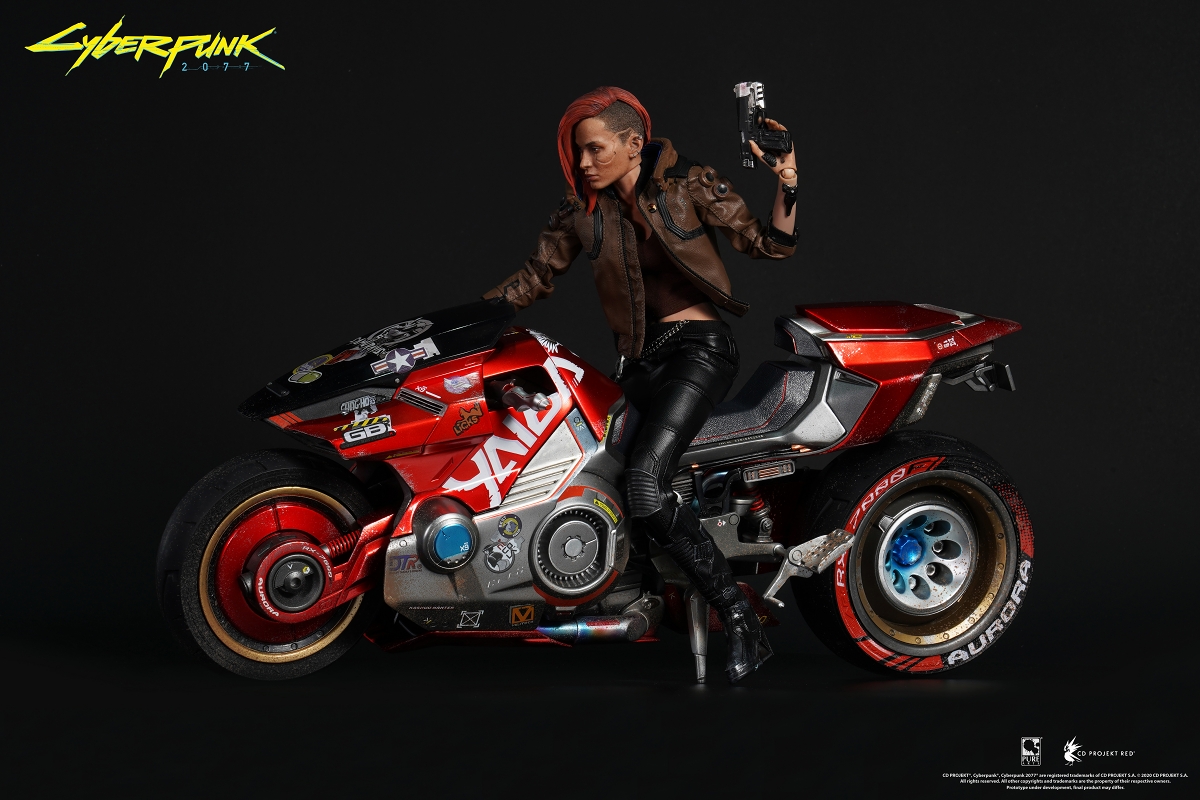 豆鱼雷推出《赛博朋克2077》全新写实手办 男女主角骑酷炫摩托