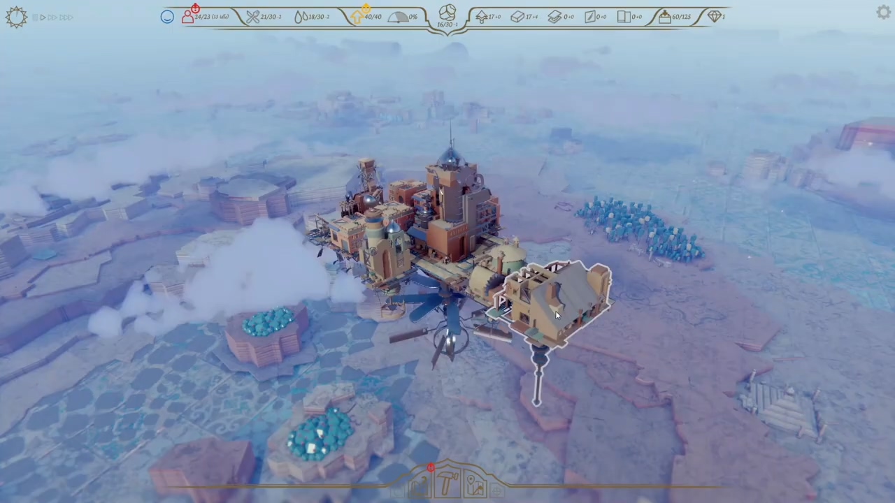 飞行+探索+建造 模拟经营游戏《空中王国》实机演示