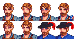 《星露谷物语》成熟帅气的克林特MOD