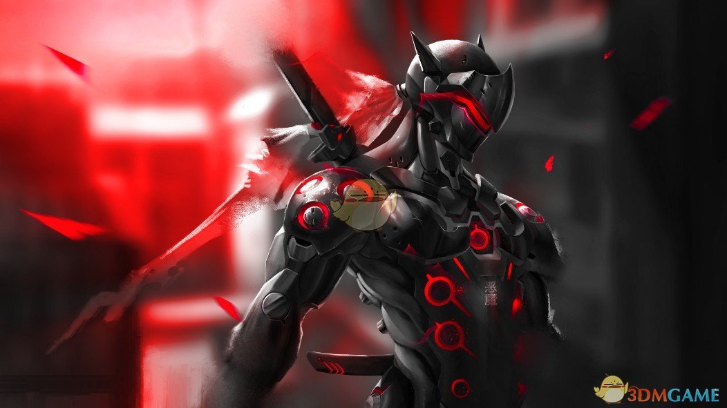 《Wallpaper Engine》黑甲红灯源氏帅气动态壁纸