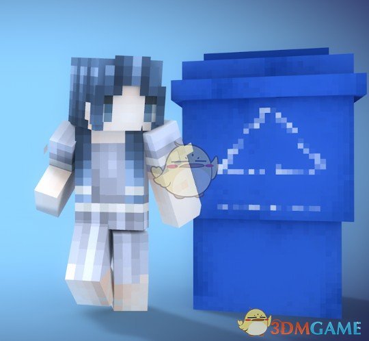 《我的世界》分类垃圾桶拟人皮肤MOD