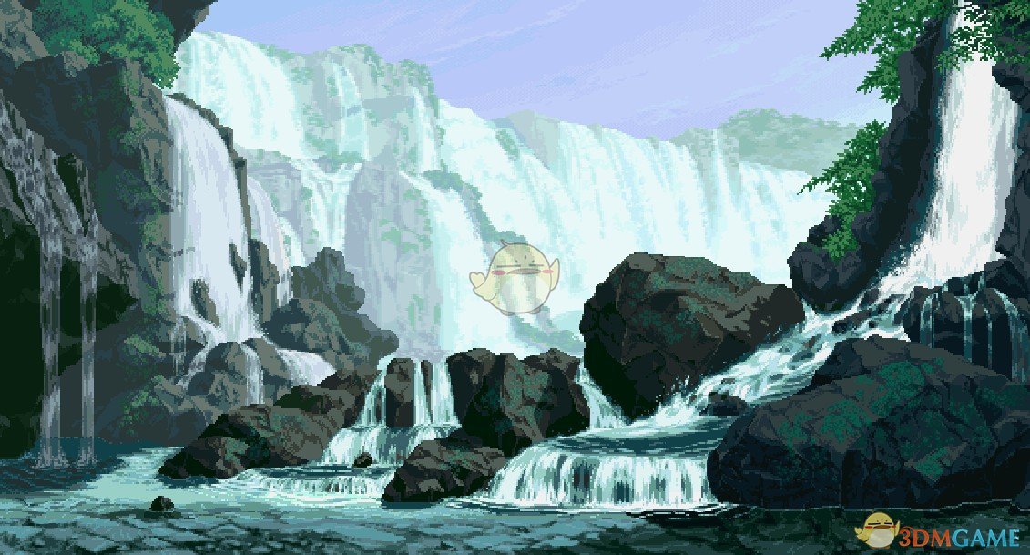 《Wallpaper Engine》像素风流水瀑布动态壁纸