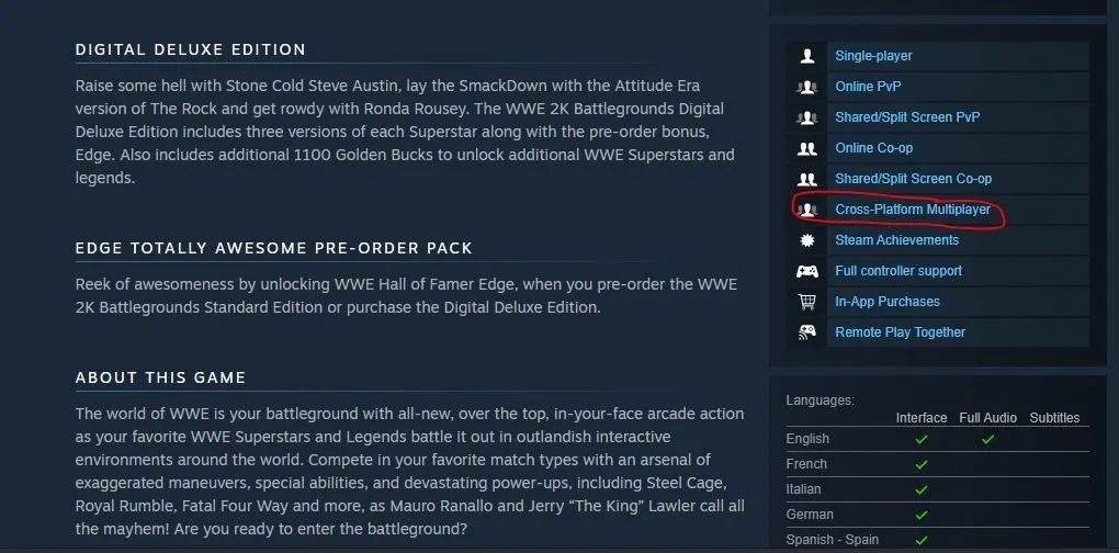 《WWE 2K竞技场》是该系列首款支持跨平台的游戏