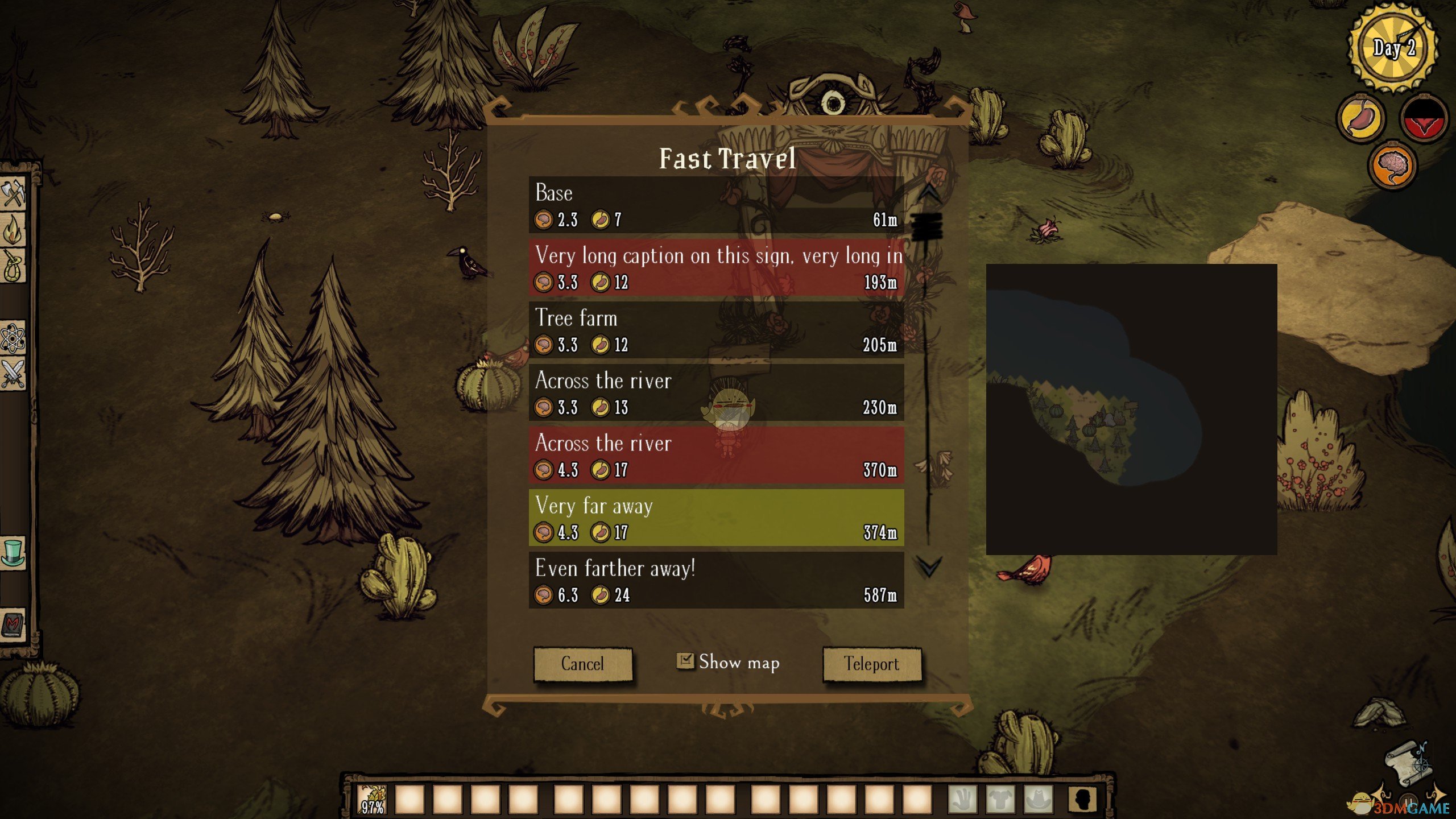 《饥荒》快速旅行MOD