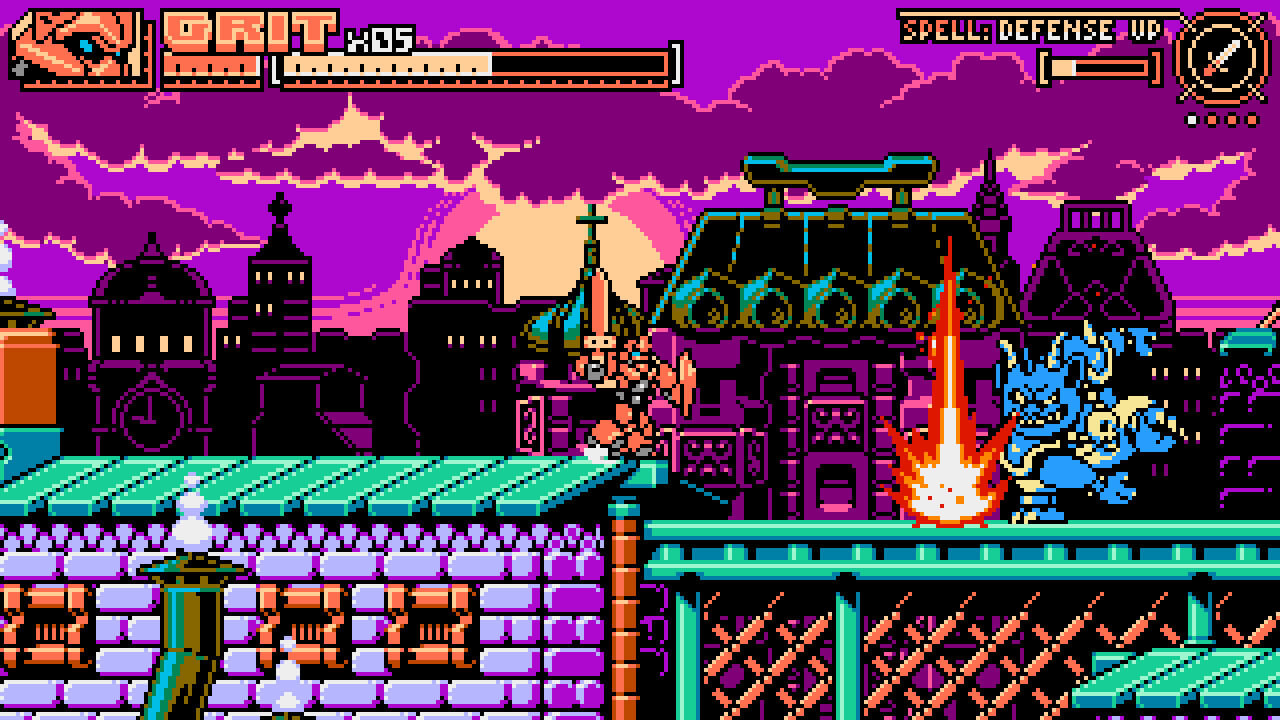 机甲人类两种玩法 2D像素ACT《装甲帕拉丁》今日上市