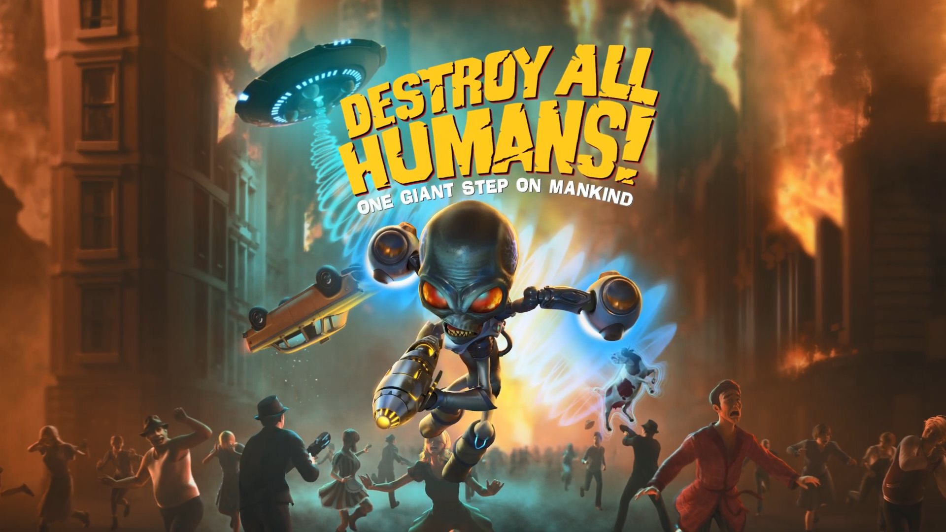 《毁灭全人类：重制版》新武器演示 驾驶飞碟大搞破坏