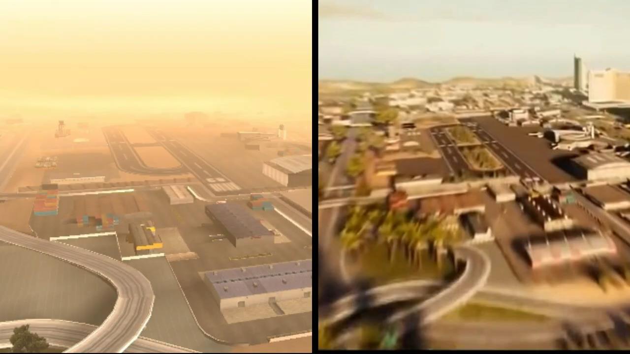虚幻4重制《GTA：圣安地列斯》对比原版 画面进化