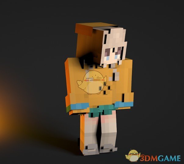 《我的世界》白发黄衣少女皮肤MOD