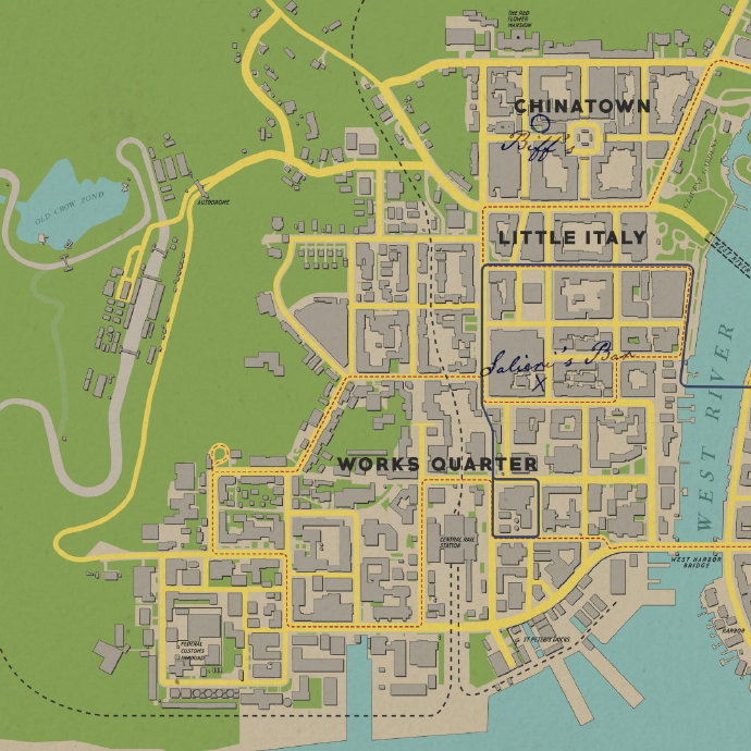 《四海兄弟：最终版》城市地图展示 较之原版有显著改变