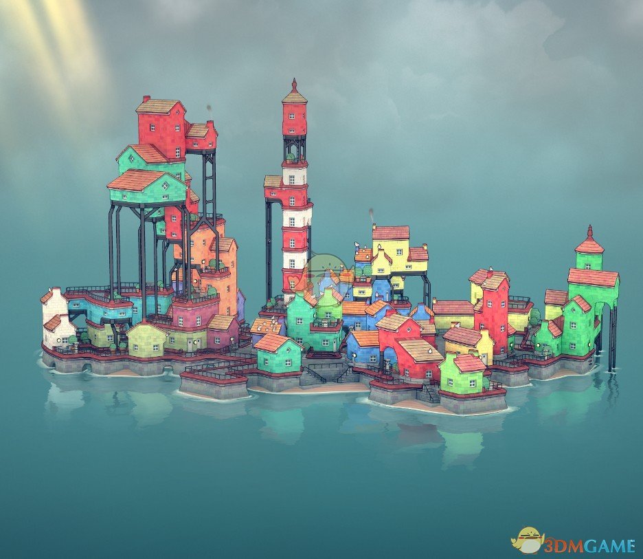 《Wallpaper Engine》Townscape多彩建筑群动态壁纸