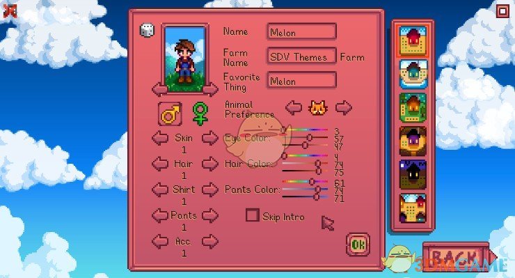 《星露谷物语》主题UI界面MOD