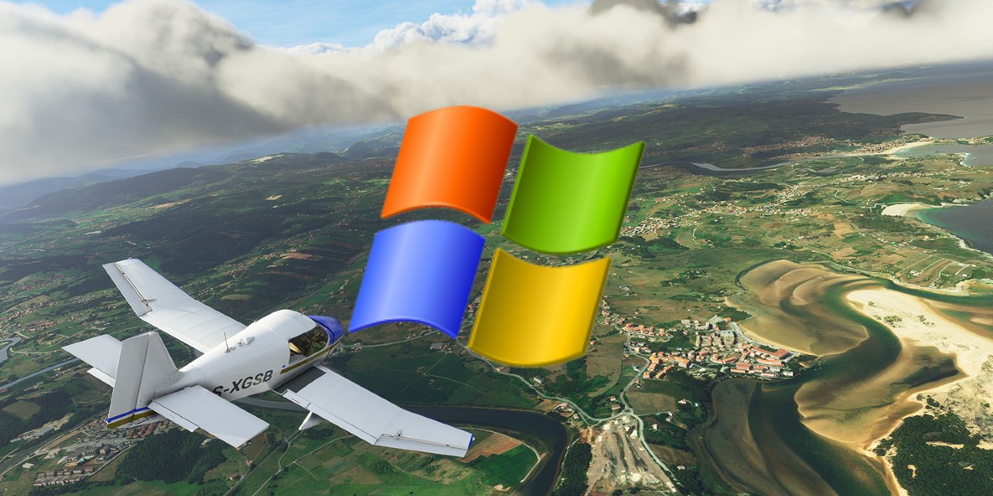 《微软飞行模拟》玩家用游戏场景还原XP桌面