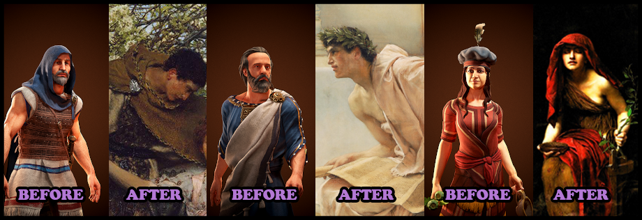 《全面战争传奇：特洛伊》新古典主义事务官肖像MOD