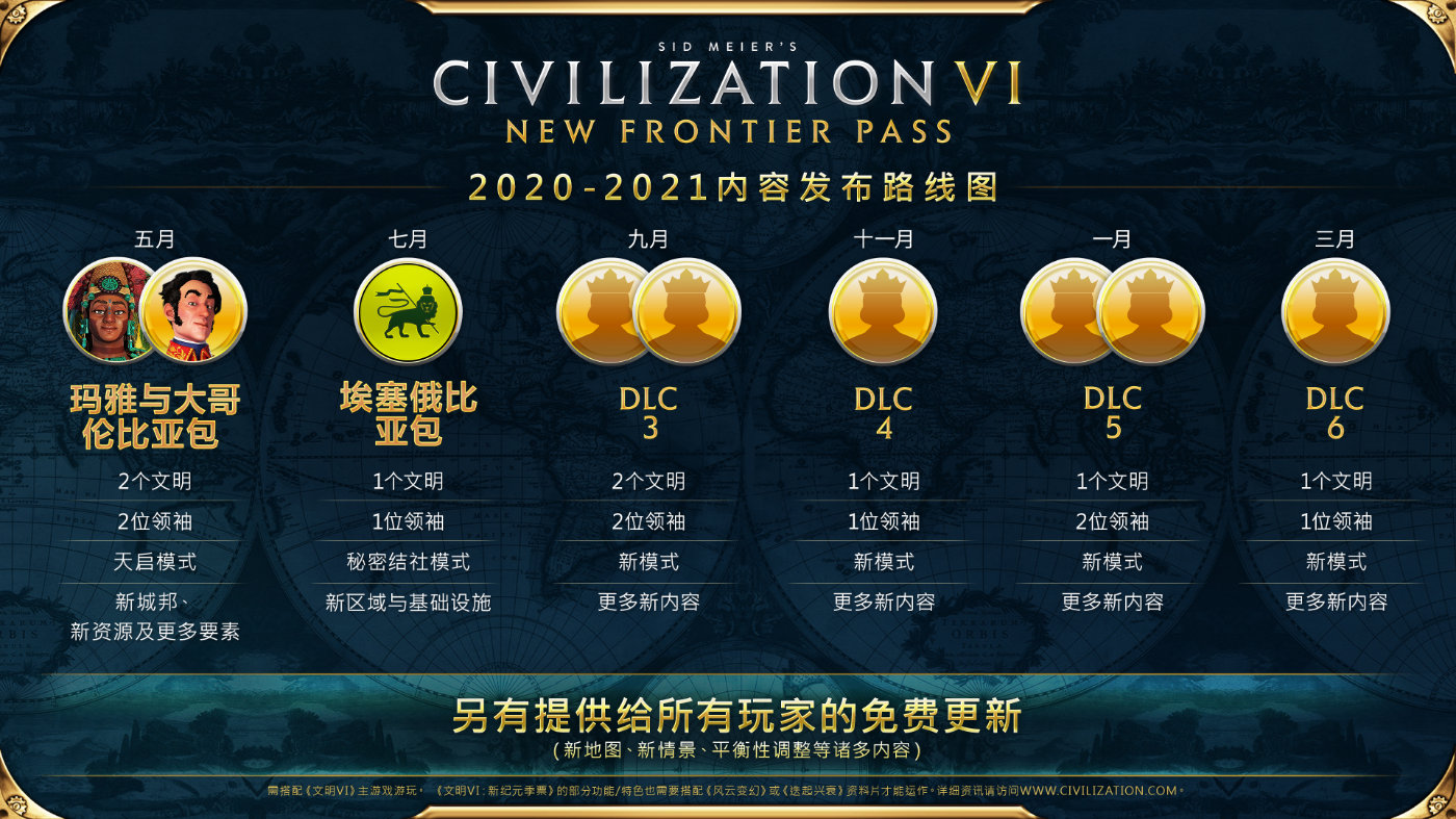 《文明6》8月更新现已发布 加入自然奇观选择器