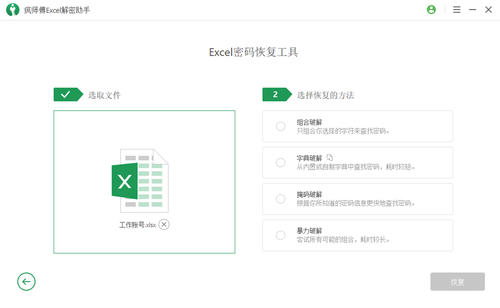 《疯师傅Excel解密助手》官方版