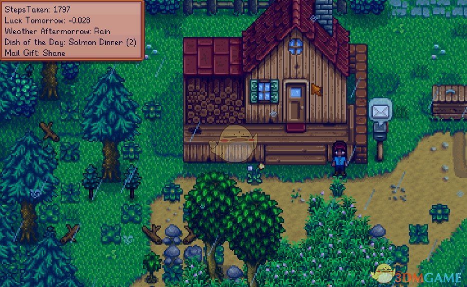 《星露谷物语》每日运气和天气预报MOD