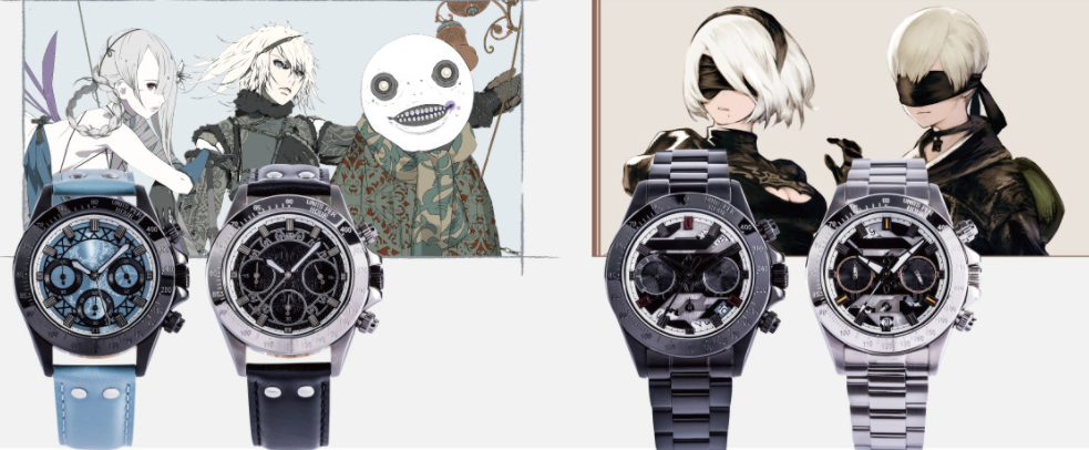 《尼尔》系列10周年纪念腕表公开 4大主角款式新颖酷炫实用