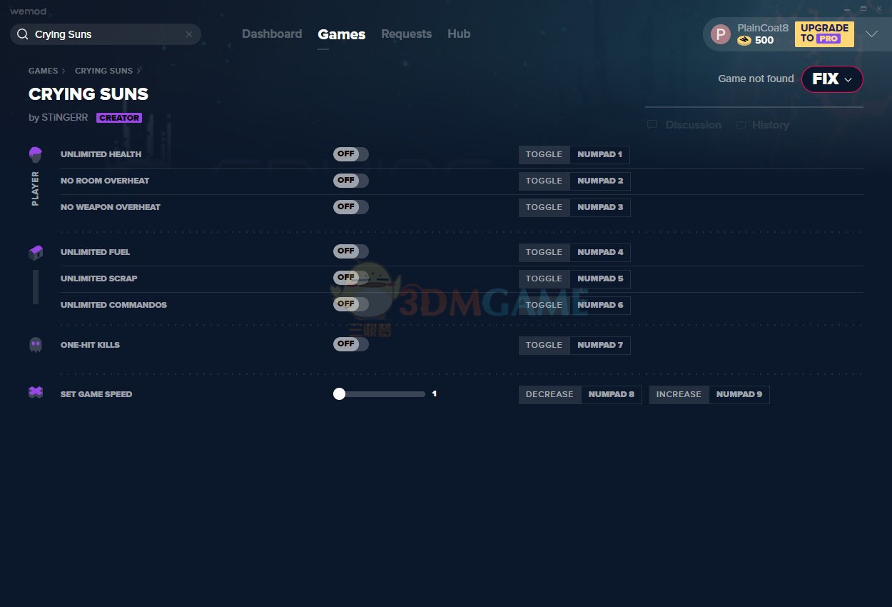 《哀恸之日》v2021.01.16八项修改器[MrAntiFun]
