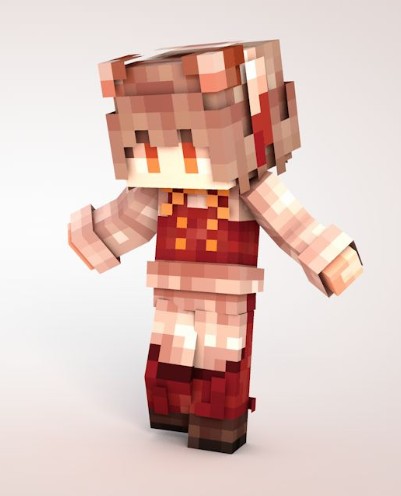 《我的世界》传统秋装少女皮肤MOD