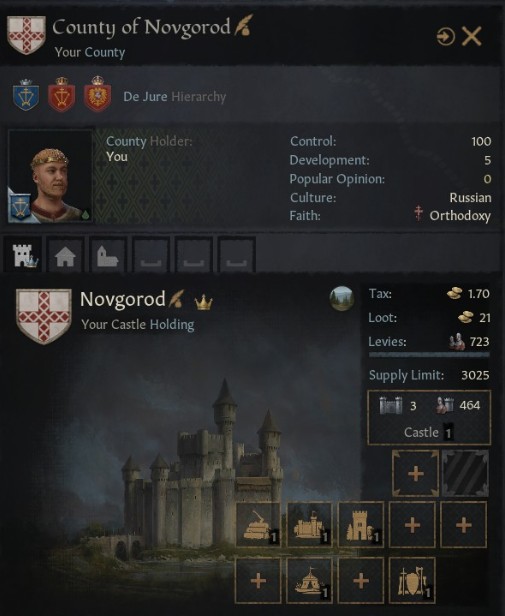 《十字军之王3》更多的建筑格子MOD