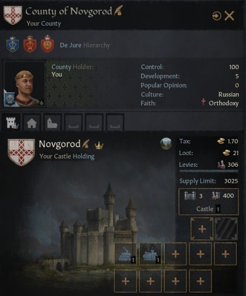 《十字军之王3》更多的建筑格子MOD