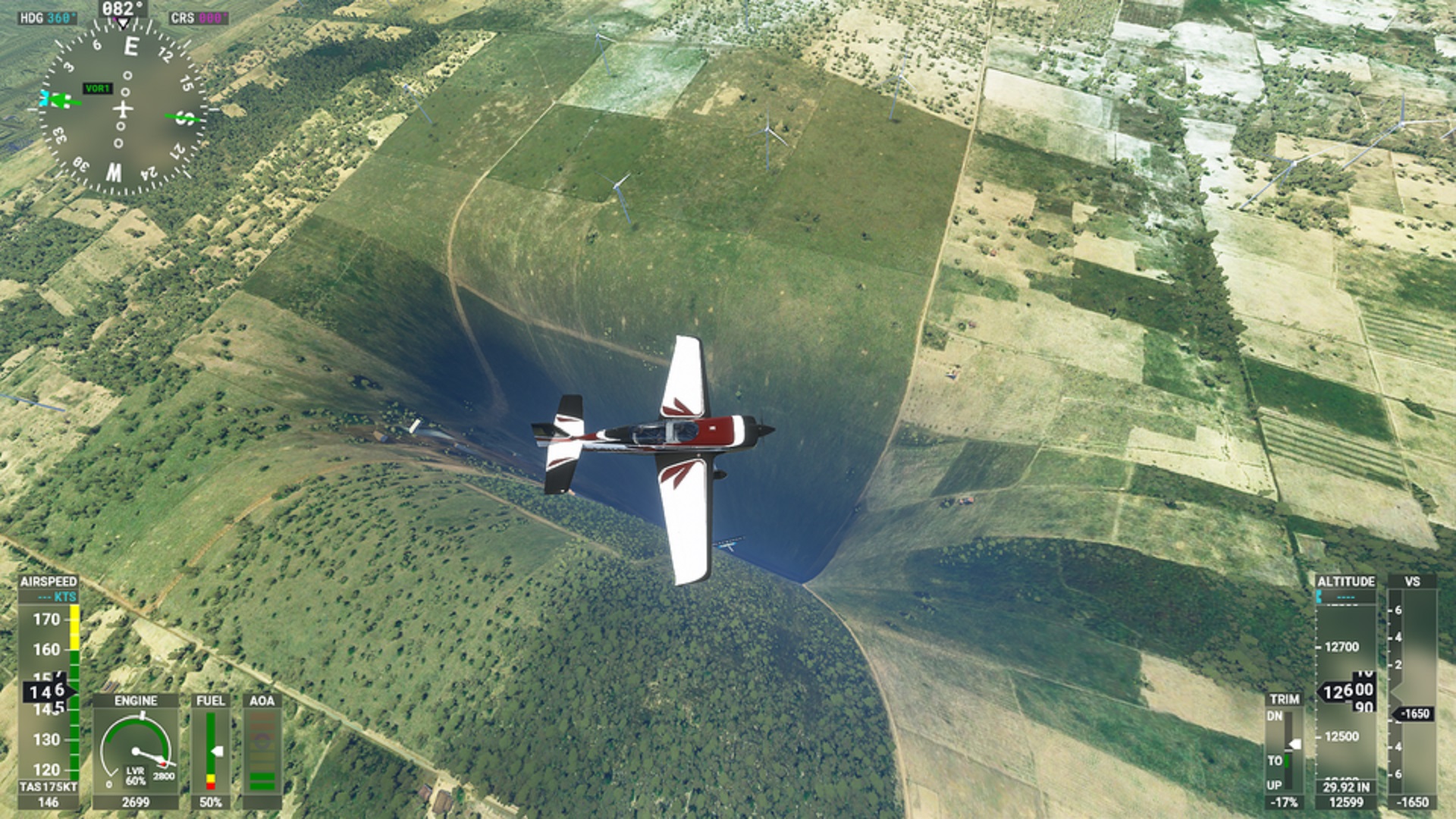 《微软飞行模拟》遭遇诡异BUG 平地突现巨大深坑