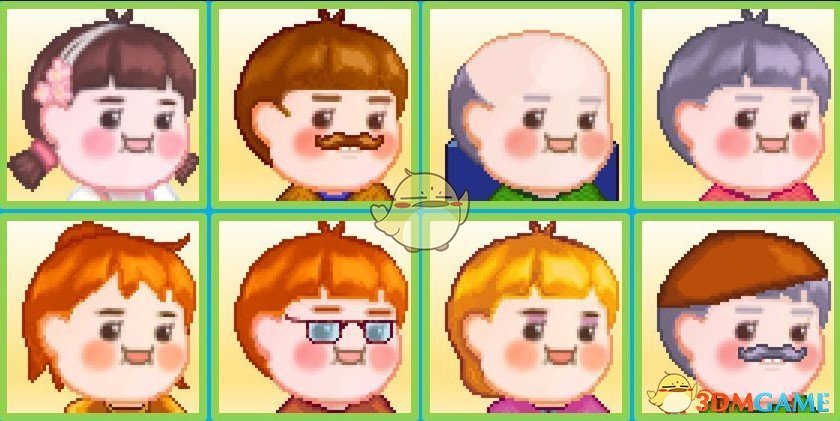 《星露谷物语》胖脸娃娃NPC外观包MOD