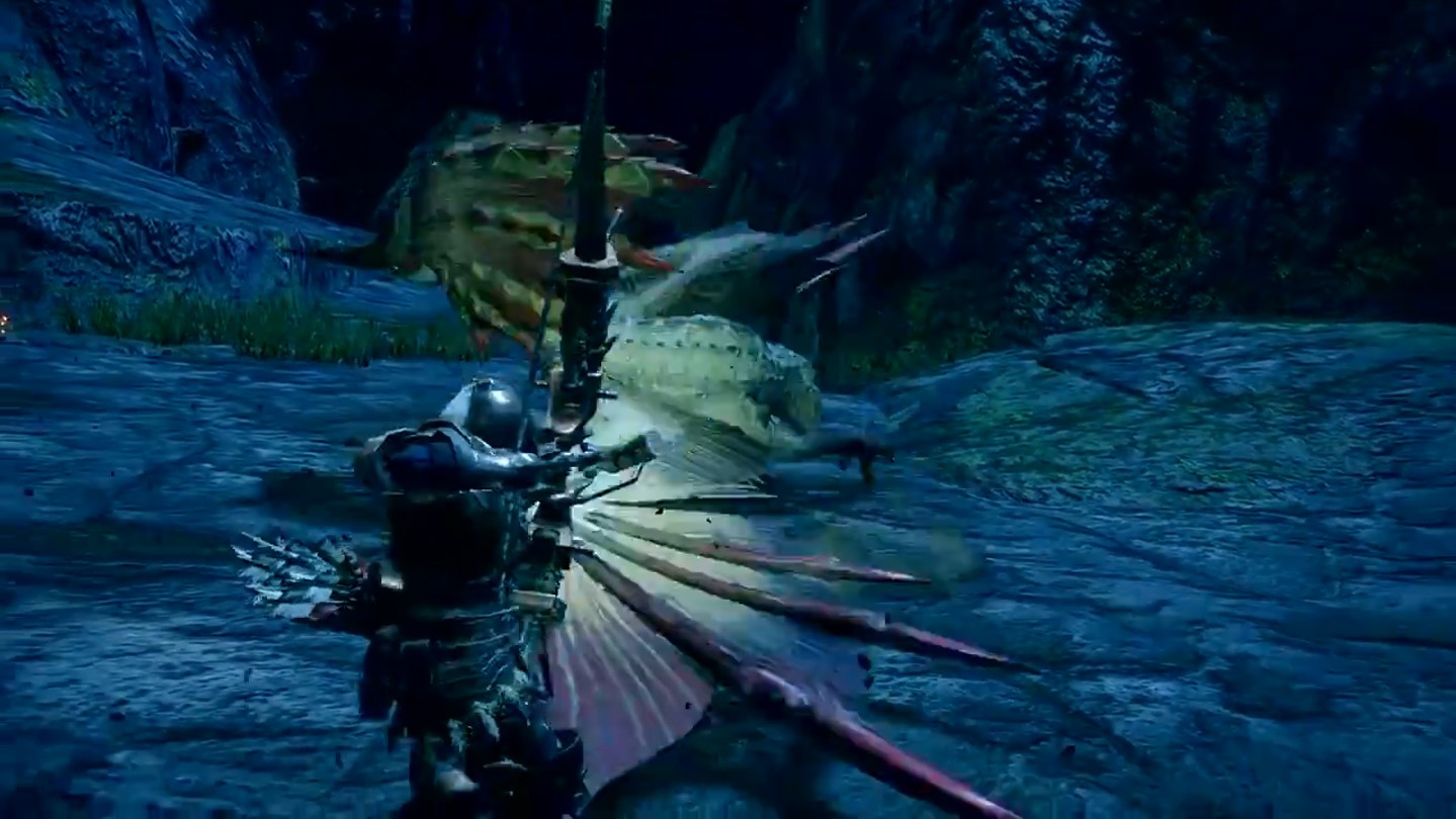 《怪物猎人：崛起》“伞鸟”演示：一只脚站着像伞