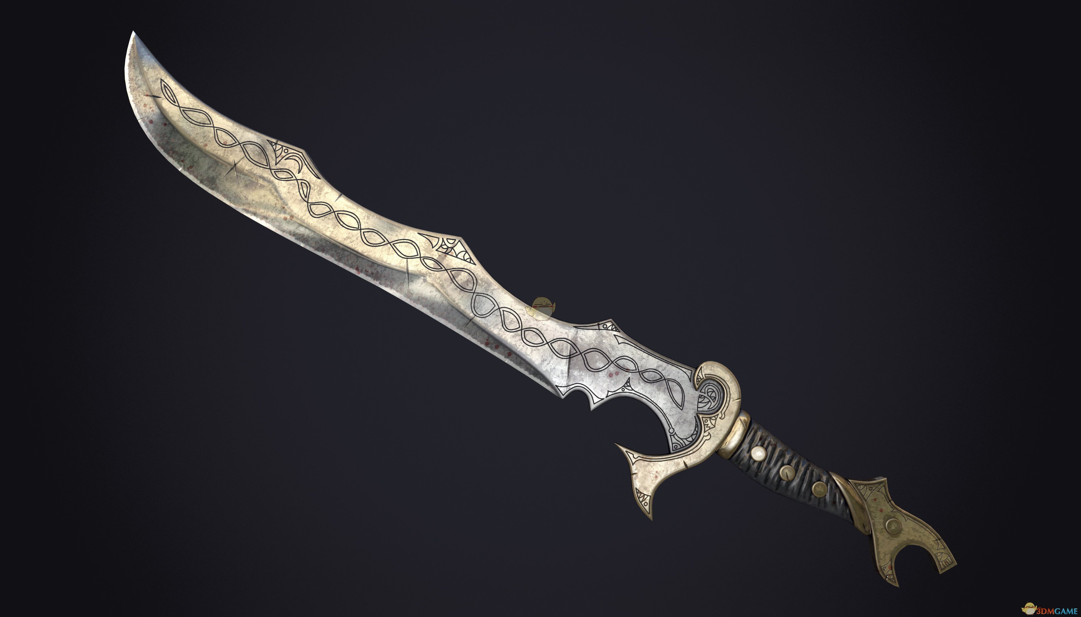 《上古卷轴5：天际》龙纹帅气弯刀MOD