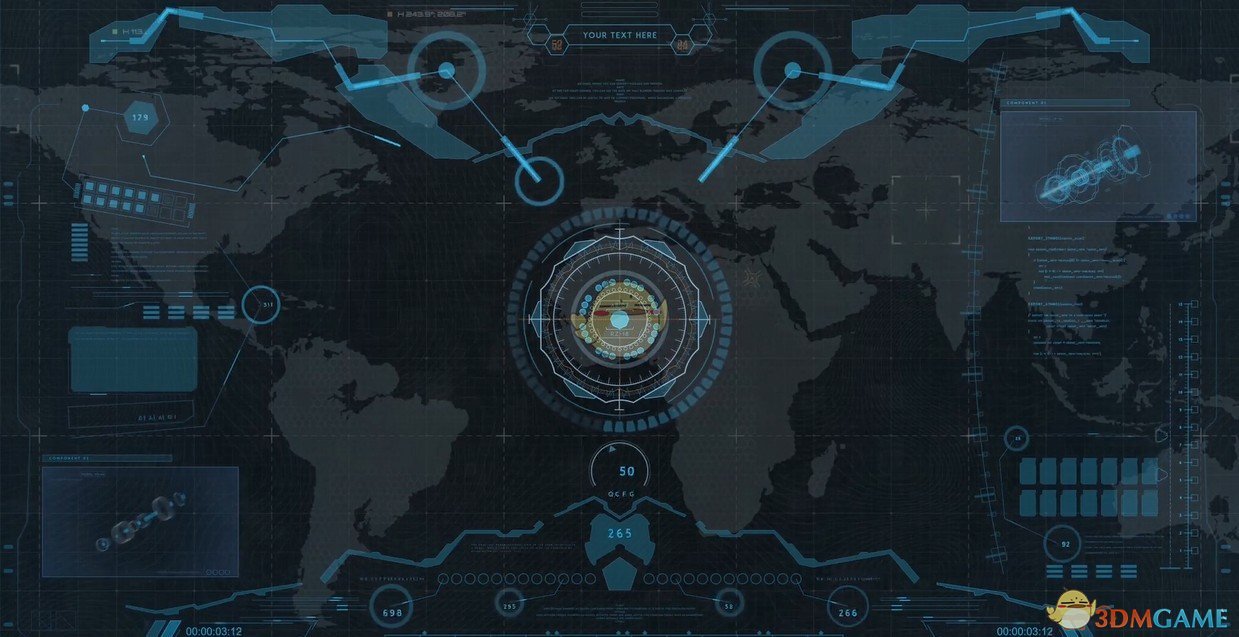 《Wallpaper Engine》高科技空间飞船HUD界面动态壁纸