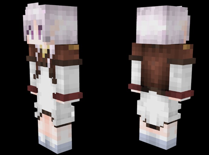 《我的世界》古装双马尾妹子皮肤MOD