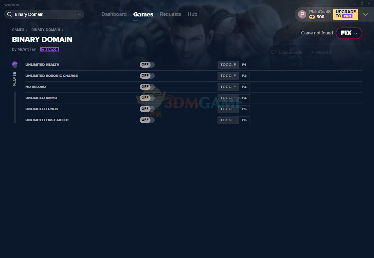 《二进制领域》v2020.10.27六项修改器[MrAntiFun]
