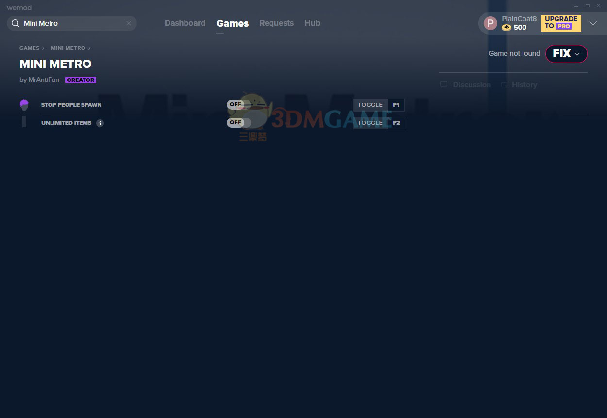 《迷你地铁》v2020.10.27人口物品修改器[MrAntiFun]