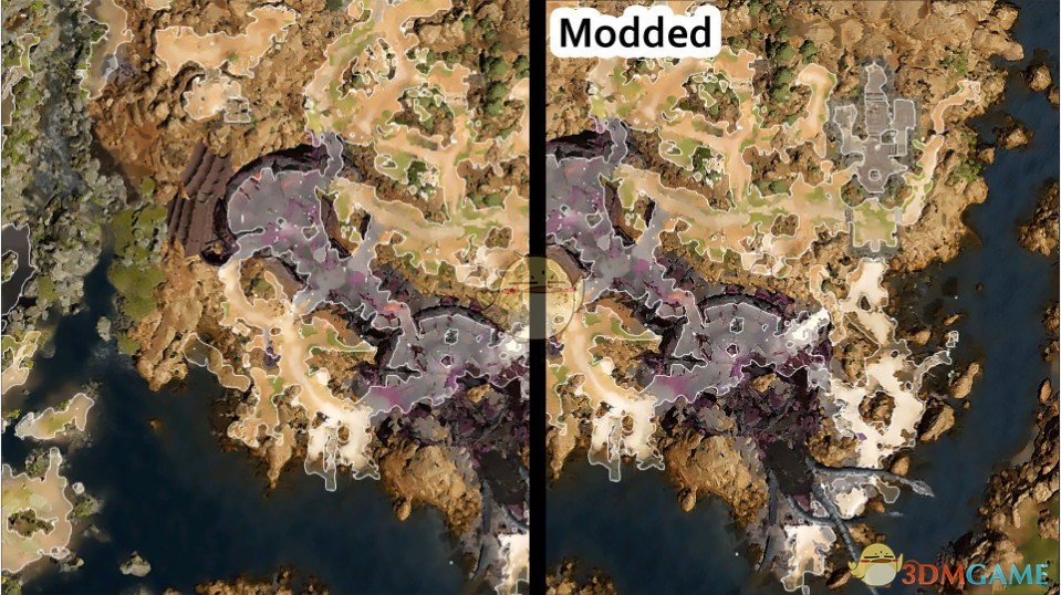 《博德之门3》世界地图高清分辨率补丁