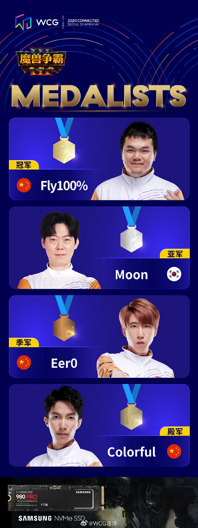 《魔兽争霸3》个人战总决赛 Fly 3:1 Moon夺冠