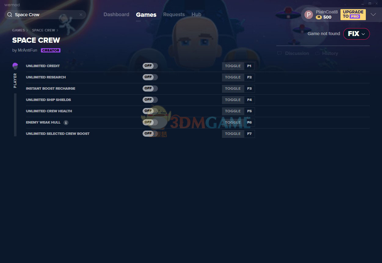《星际小队》v1.1七项修改器[MrAntiFun]