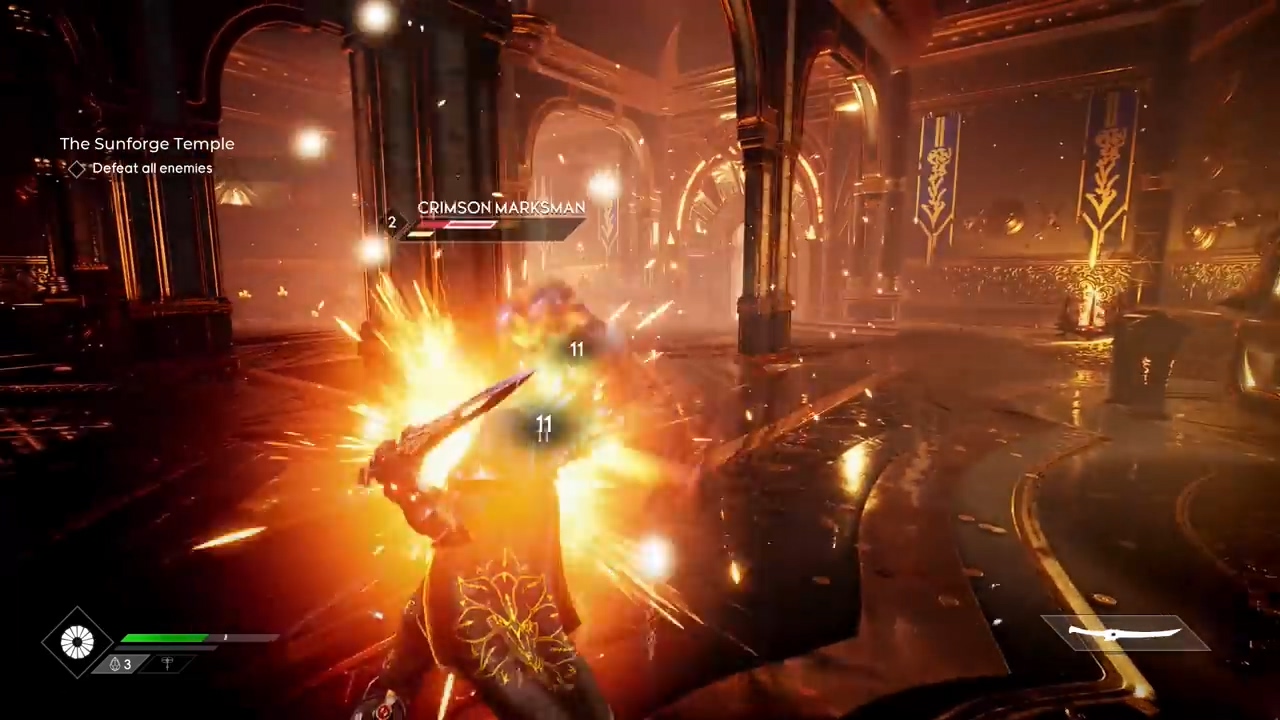 《众神陨落》PS5版13分钟演示 三种武器展示