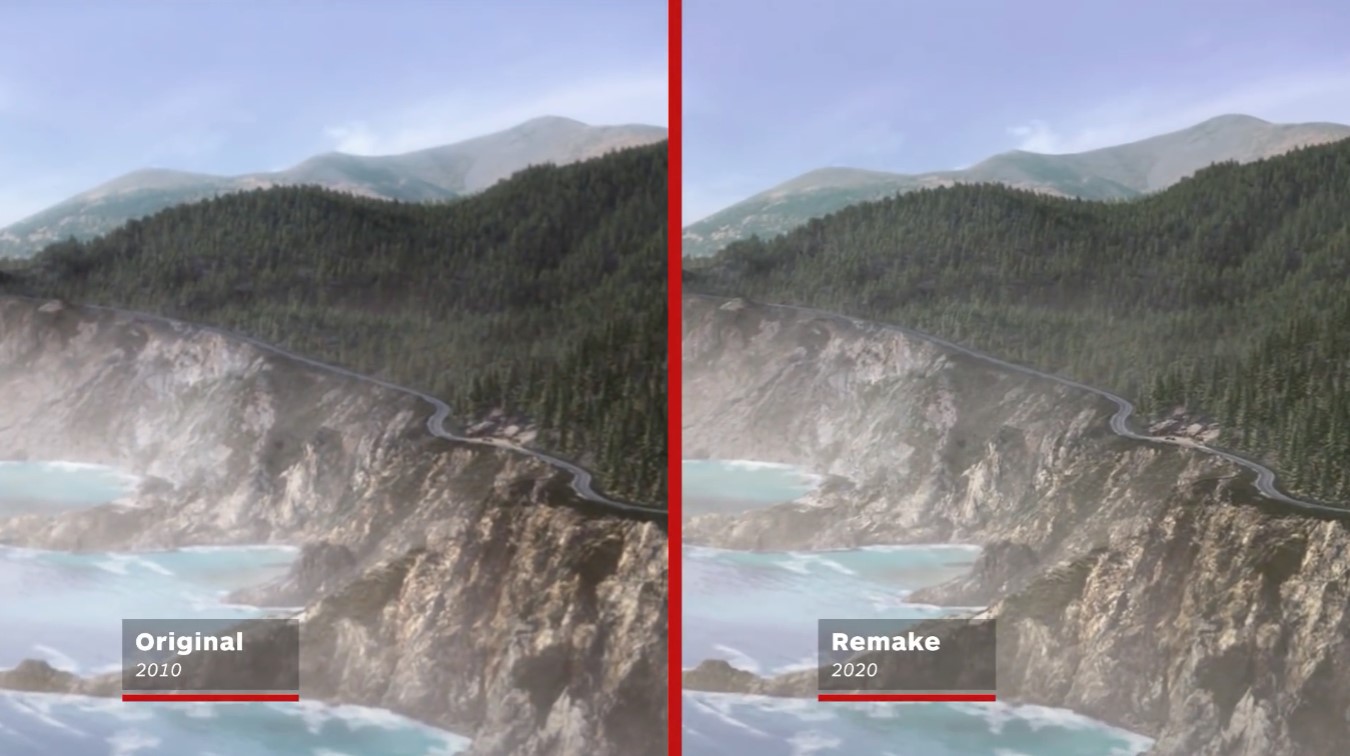 《极品飞车14：重制版》与原版实机对比 画面提升巨大