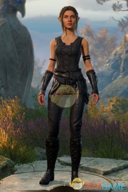 《博德之门3》女性黑色服装包MOD