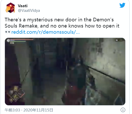 《恶魔之魂：重制版》新增的门引发热议 有玩家悬赏100刀打开