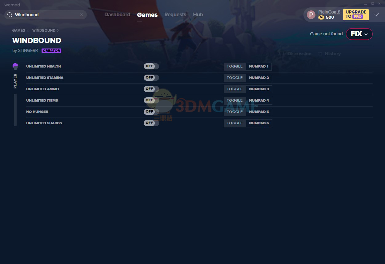 《Windbound》v2020.11.25六项修改器[MrAntiFun]