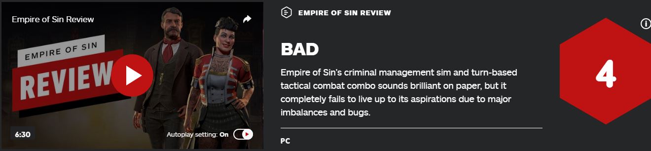战术策略游戏《罪恶帝国》IGN仅4分：平衡性差BUG太多