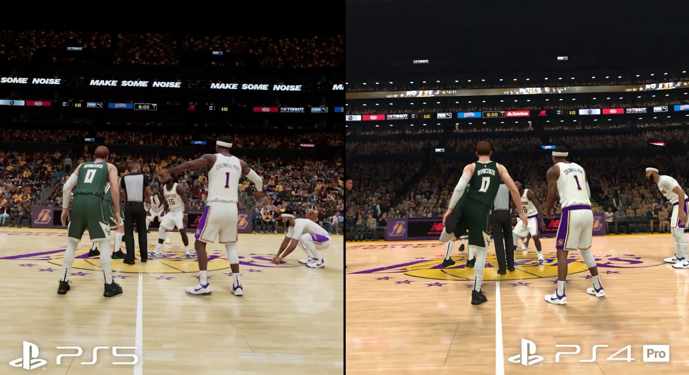 数毛社《NBA 2K21》PS5 vs XSX对比：XSX全景掉帧