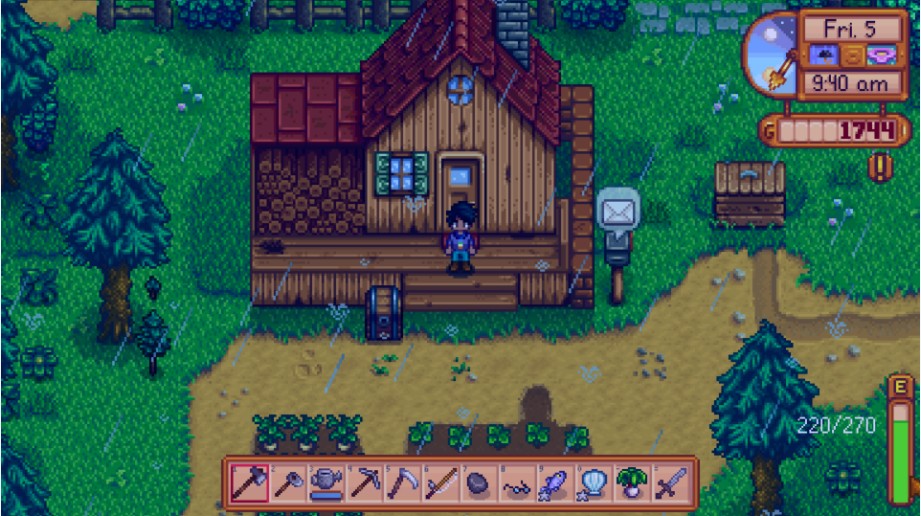 《星露谷物语》传送回农场功能MOD