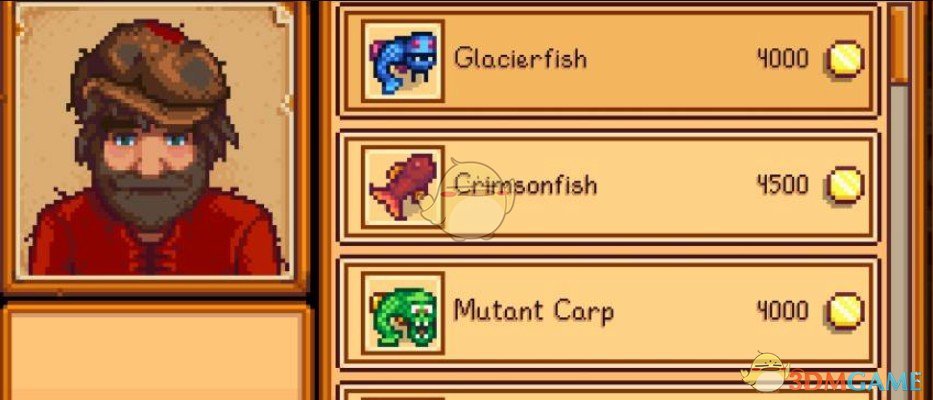 《星露谷物语》威利出售传说鱼MOD