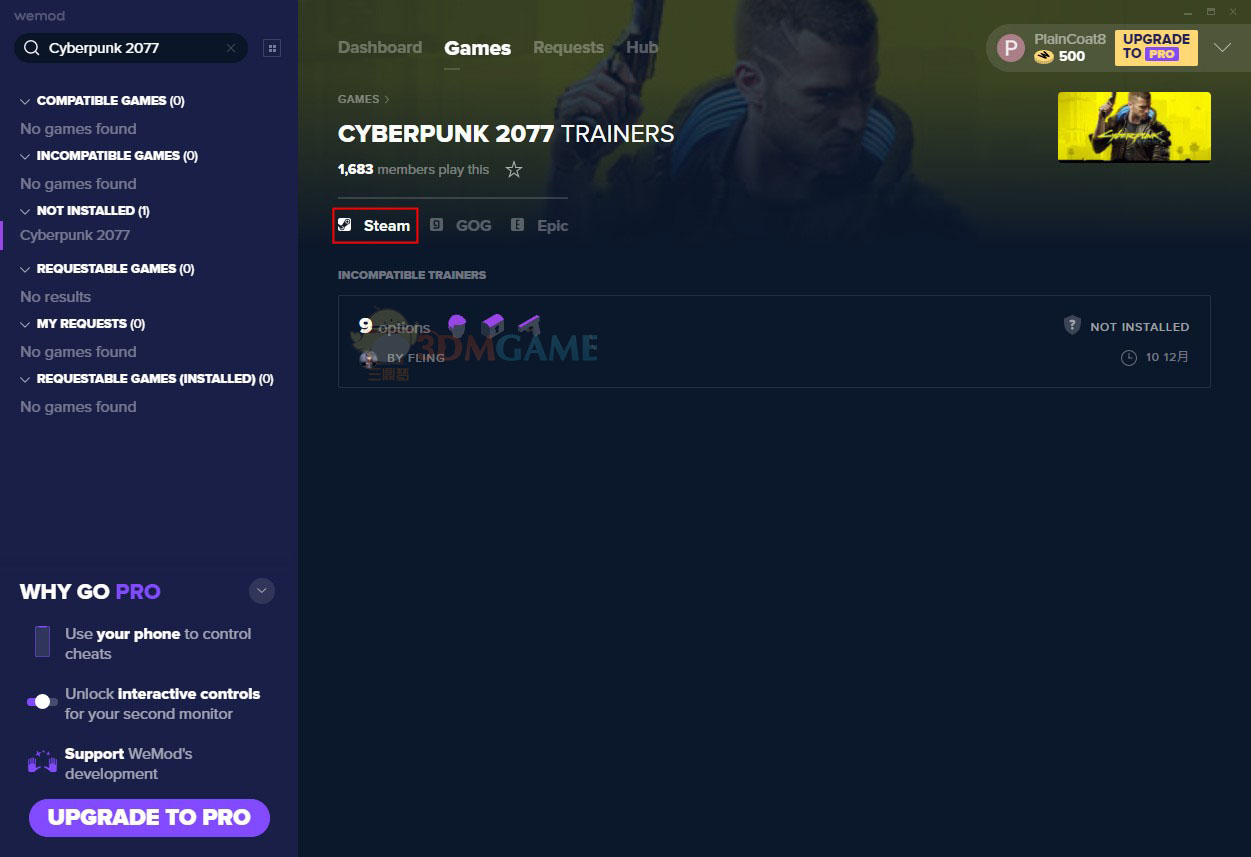 《赛博朋克2077》v1.0九项修改器[WeMod][Steam]