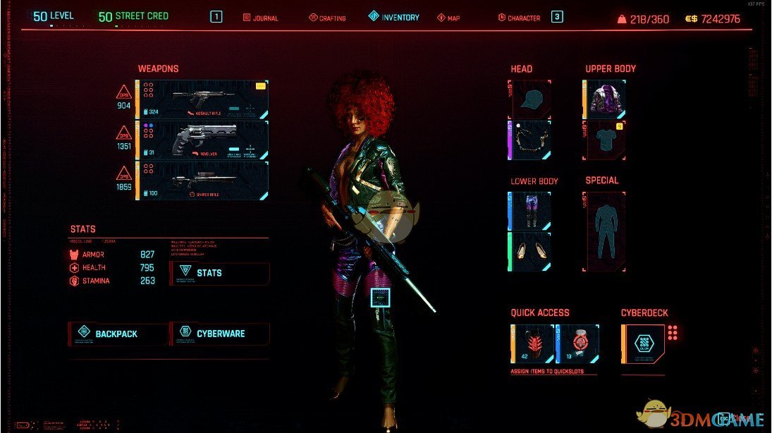 《赛博朋克2077》街头小子100%完成度存档