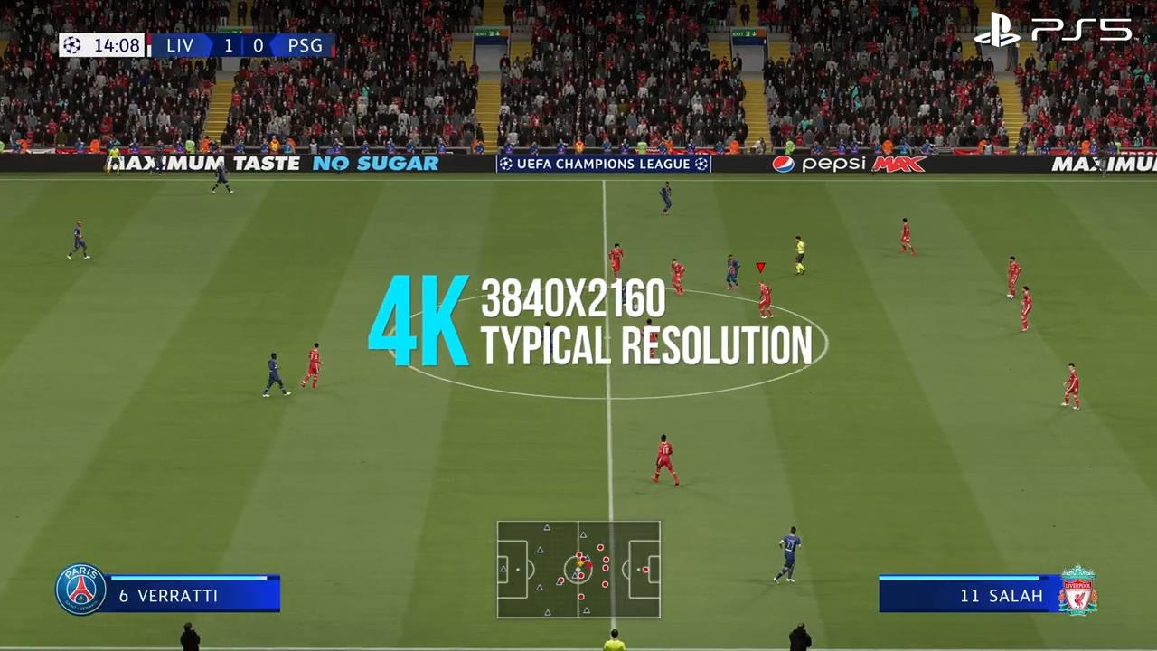 《FIFA21》次世代与本世代版画面对比 画面更逼真